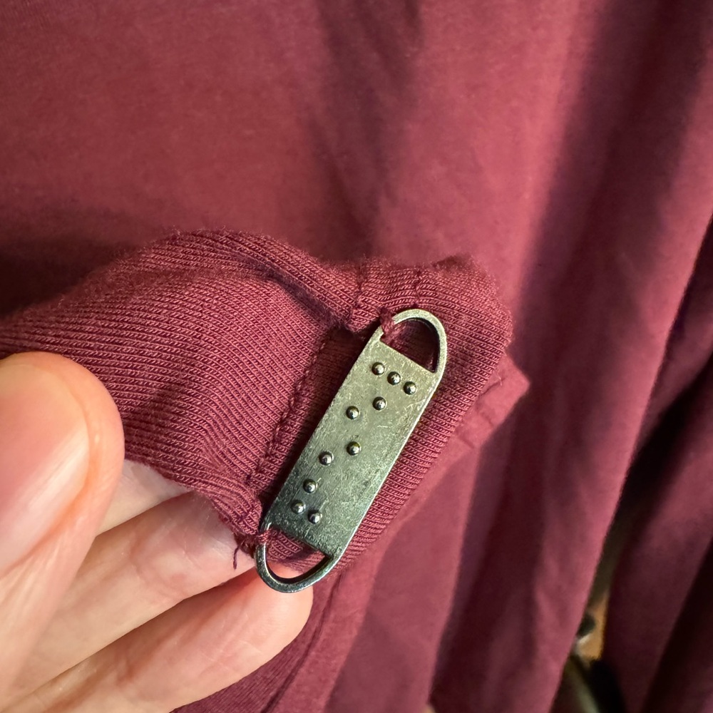 NWT men’s long sleeve polo size XL from Two Blind Brothers, color is burgundy - Picture 10 of 13